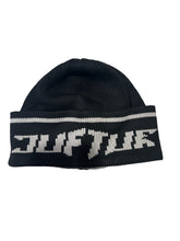 Load image into Gallery viewer, &quot;DIAMOND KNIT&quot; SKULLY HAT (BLACK &amp; GREY)