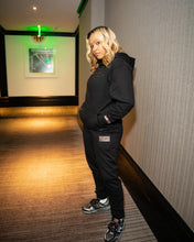 Load image into Gallery viewer, &quot;THE PLANE JANE STAPLE SET&quot; HOODY SET (BLACK W/BLACK)