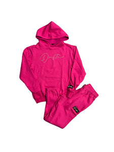 THE "PLANE JANE STAPLE SET" HOODY SET (PINK)