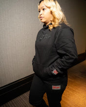 Load image into Gallery viewer, &quot;THE PLANE JANE STAPLE SET&quot; HOODY SET (BLACK W/BLACK)